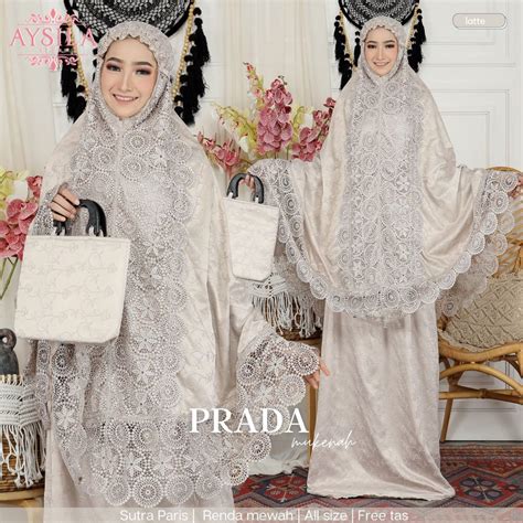 mukena prada original|harga prada original.